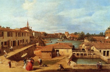 dolo en el Brenta Canaletto Venecia Pinturas al óleo